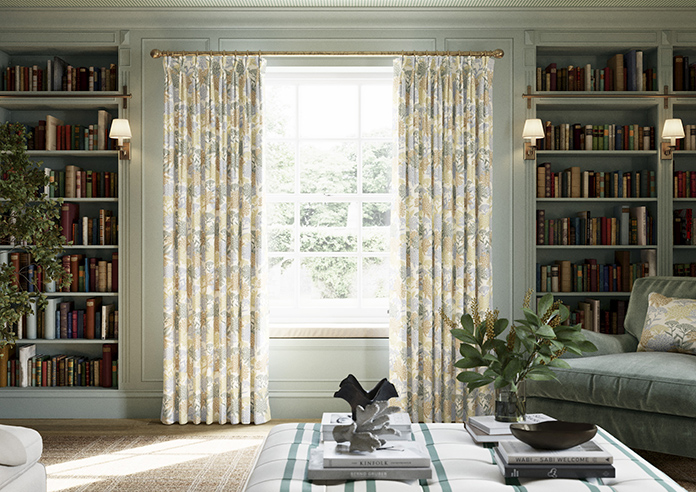 Yarrow, Chartreuse - Made to Measure Curtains - Image 3